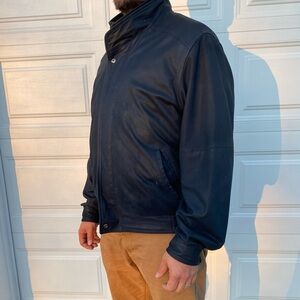 Remy Leather Charcoal Men’’s Jacket Size 42